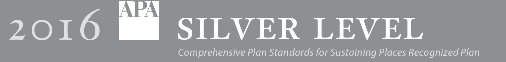 2016 APA silver level level award banner
