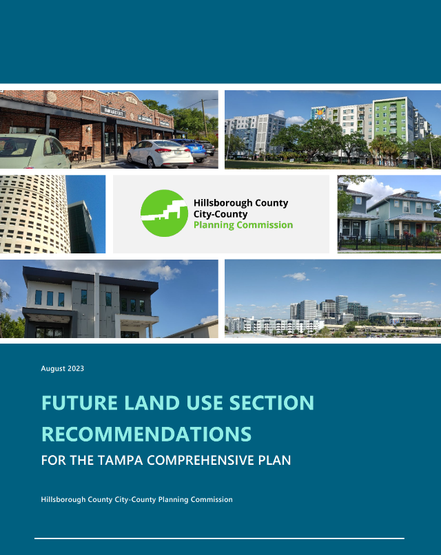 Future Land Use Section Recommendations for the Tampa Comprehensive Plan Report cover