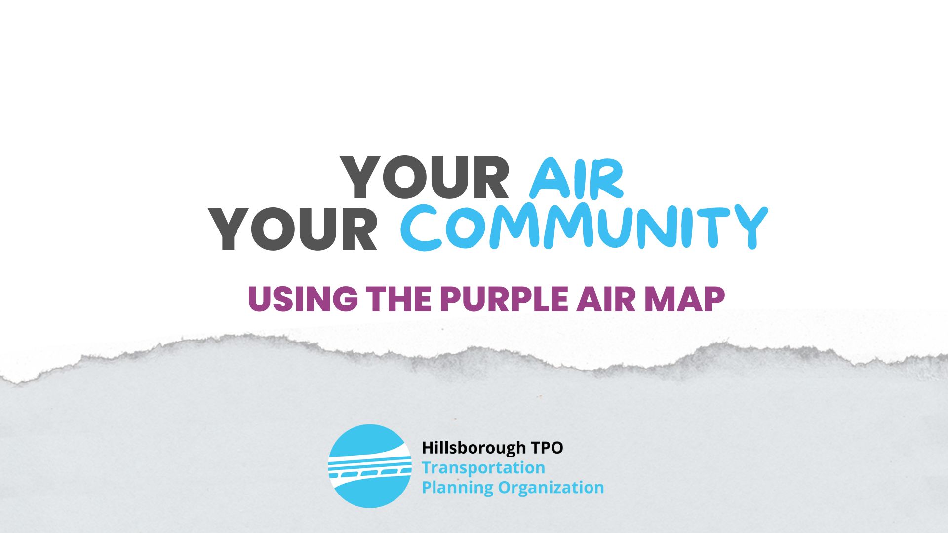 PurpleAir Map Training Video title screen