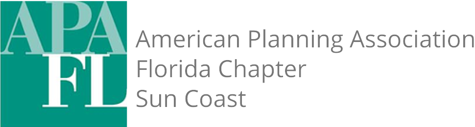 American Planning Association Florida Chapter Sun Coast APA FL logo