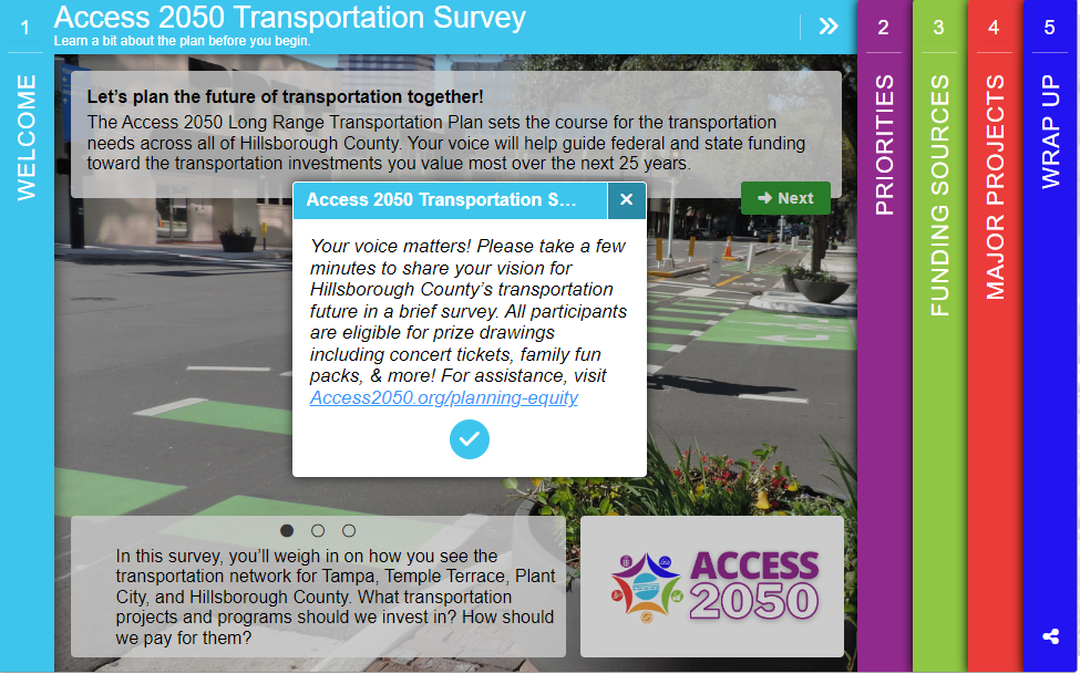 Access 2050 Transportation Survey